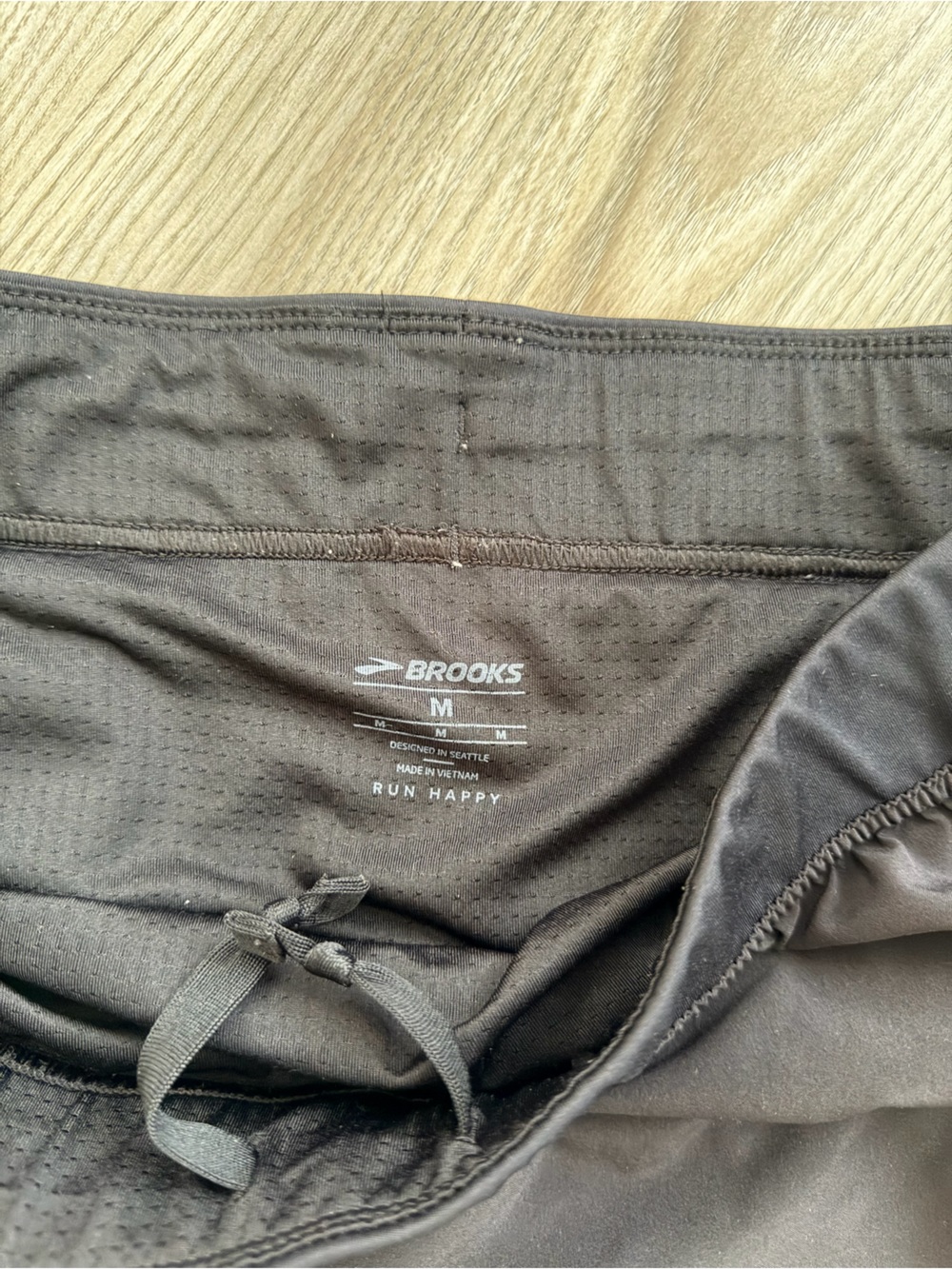 Brooks Black Athletic Running Shorts - Picture 3 of 3